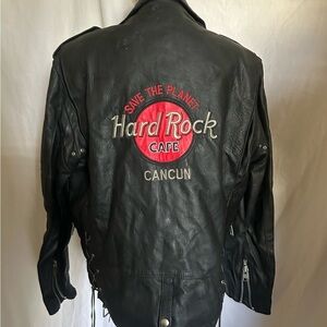 Collectors Item!! Hard Rock Cafe Black Leather Jacket